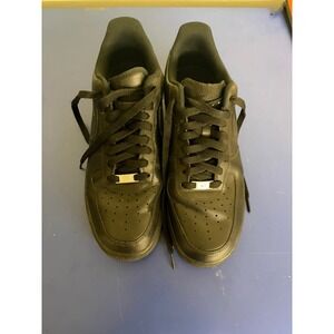 Nike Air Force 1 07 Low Triple Black Mens Sneakers Size 11.5